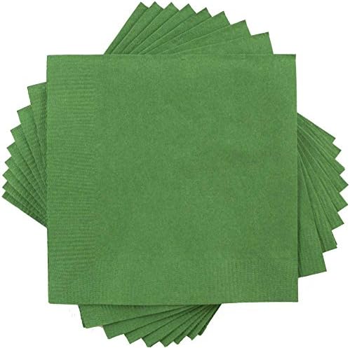 Малки Кърпи за напитки от хартия за сладко - 5 x 5 - Зелени - 50 / Опаковка