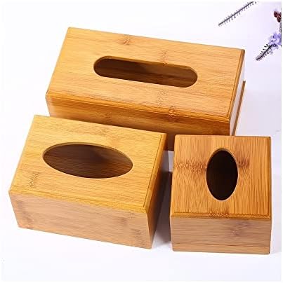 Бамбук кутия за салфетки настолна кутия за съхранение на дървени салфетки творчески авто домашен фигура бамбук и дървена кутия за салфетки (Размери: 11,5X11,5X8,5 cm)