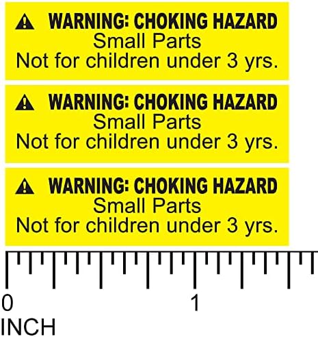 1000 предупредителни стикери на безопасност, съответстващи на стандарт ASTM този продукт съдържа Малки детайли