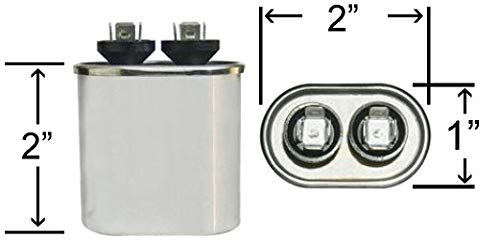 Овална кондензатор ClimaTek - подходящ за Lennox 59C92 59C9201 | 5 icf MFD 370/440 Волта променлив ток