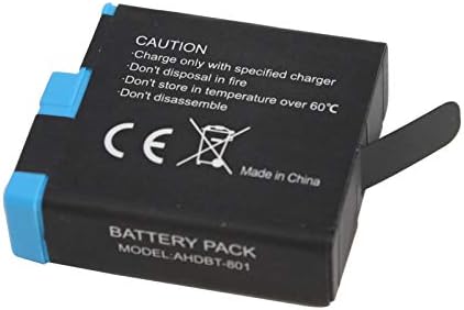 Замяна на батерията AHDBT-801 от 2 комплекти и 1 зарядно устройство за камери GoPro SPJB1B - Съвместима с напълно