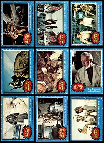 Topps 1977 Star Wars Series One Пълен комплект (Син кант) (Карта) EX+
