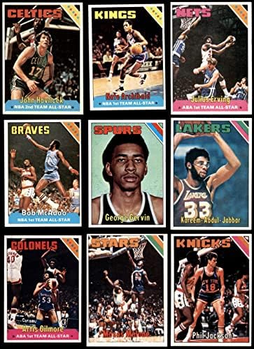 1975-76 Баскетболен комплект Topps (Basketball Set) EX/MT