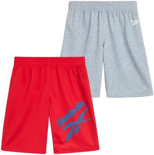 Спортни къси панталони Reebok за момчета - от 2 опаковки френски Хавлиени спортни къси панталони - Спортни