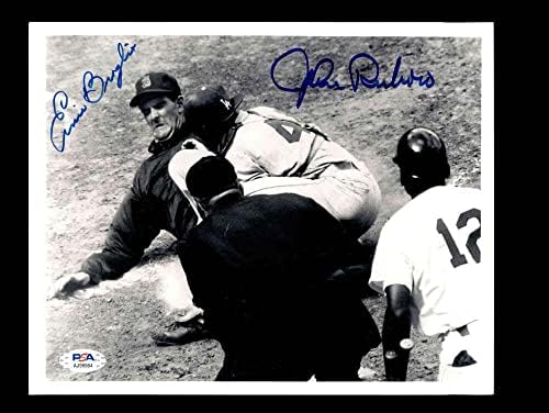 Ърни Броглио, Джон Розборо, ДНК PSA С Автограф 8x10 за снимки - Снимки на MLB с автограф