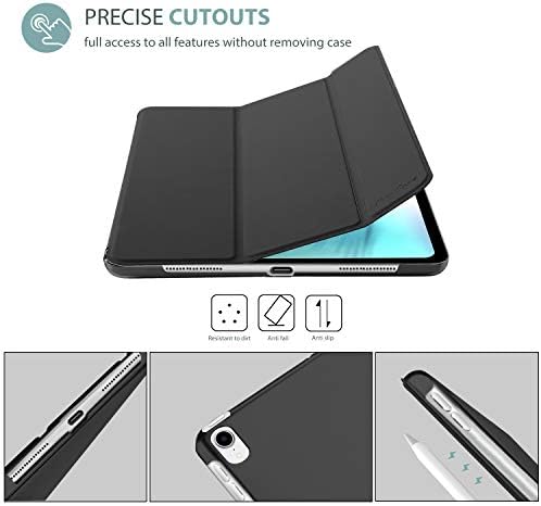 Калъф ProCase за iPad Pro 12,9 2018 3-то поколение, Стар модел, Тънка Лека Трехстворчатая поставка Smart Cover с Прозрачна