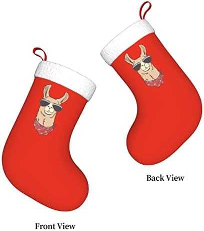 Yoigng Сладък Коледен Отглеждане на Лами, Коледни Чорапи, Класически Празнична Украса, Окачен Чорап За Камина