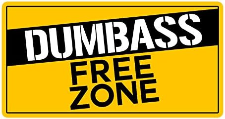 Стикер на каска каски Dumbass Free Zone (комплект от 3 стикери)