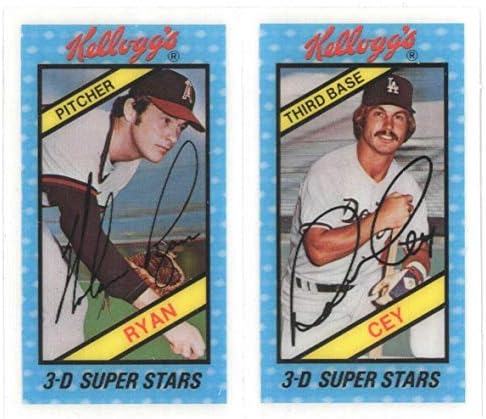 Перфорация на Келлога 1980-те години NM / M Nolan Ryan & Ron Cey Без работа - Комплекти за бейсболистов
