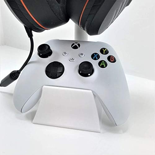 3D Кабина Поставка за контролер Xbox и Поставка/Държач за слушалките за Xbox X Series/Серия S/One/One S/One X Remote Бял