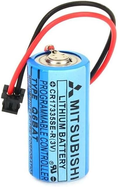LITKEQ (опаковка от 5) Литиева батерия Q6BAT CR17335SE-R 3 В 1800 ма за Mitsubishi QNS System Q6BAT Q25PRHCPU Q170HBATC Батерия