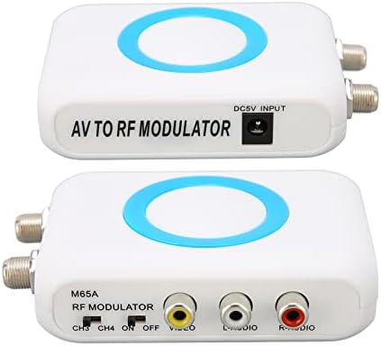 RF-модулатор Septpenta, Коаксиален адаптер RCA, Конвертор Демодулятора VHF, Поддържа изход във формат NTSC TV,