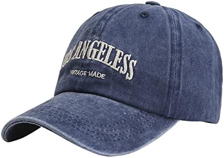 Оригиналната Класическа бейзболна шапка на Los Angeles Реколта Промытая Регулируема Шапка за Татко нисък профил Командване бейзболна шапка за Жени, Мъже