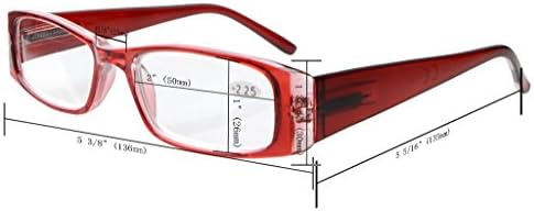 Eyekepper 5-Опаковане. Пролетта Линии Правоъгълни Очила За четене Sunshine Readers + 2,5