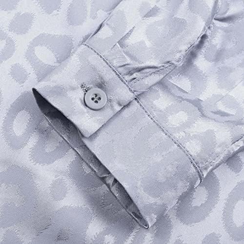 Дамски Блузи С 3/4 ръкав, Дамски Сатенени Ризи с Копчета, Закатанные Тениски С Дълъг Ръкав В Стила на гаджето