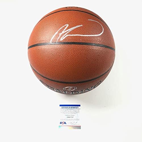 РЕДЖИ ДЖАКСЪН и Андре Drummond Подписаха Баскетболен договор PSA/DNA Detroit Pistons с Автограф - Баскетболни топки с автографи
