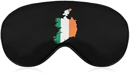 Флаг Карта Ирландия Маска за сън, За очите Забавни Меки Сенки За очи, Превръзка на Очите, Маска за Сън и