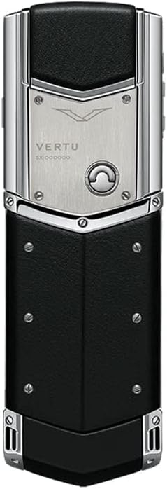 Функционален Телефон Vertu Signature V Луксозен Бизнес-Мобилен Телефон От Неръждаема Стомана Чисто Сребристо-Син Цвят