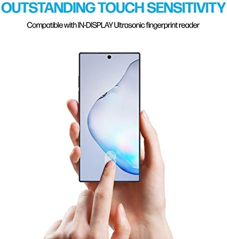 Power Theory, Предназначени за Samsung Galaxy Note 10 PLUS 5G Защитно фолио за екрана [Не стъклена], комплект за лесна настройка, удобен калъф, пълно покритие, гъвкава фолио против надр