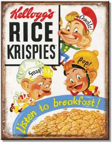 Лидице Знак Desperate Enterprises Kellogg ' s Frosted Flakes Тони Tin - Носталгично Ретро Метална декорация за стени - Произведено