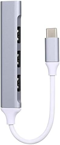 Адаптер Skyeen Type-C от мъжа към жената USB хъб от алуминиева сплав 4 в 1 с USB2 порта.0 / USB3.0