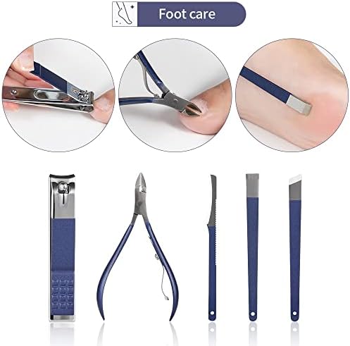 ILAZI 4-15 бр. нокторезачки, Комплект клещи за нокти, Комплект ножица за педикюр от Неръждаема Стомана, Преносими Домакински Инструмент за маникюр (Цвят: 15 бр.)