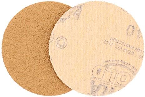 Dura-Gold - Премиум - 3-Инчов Шлифовъчни дискове със златно покритие 40 песъчинки за шлифовъчни машини DA Sanders