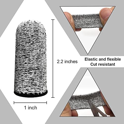 Устойчиви на гумата подложка за пръсти - Защитни маншети за върховете на пръстите си, за Многократна употреба Кухненски