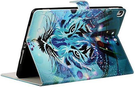 Калъф за iPad 10.2 2019 7-то поколение с притежателя на картата, предназначен за Apple iPad Air 3 е 10,5 см 2019 на 3-то поколение и iPad Pro 10,5 2017, калъф-поставка от изкуствена кожа Smart [Авт?