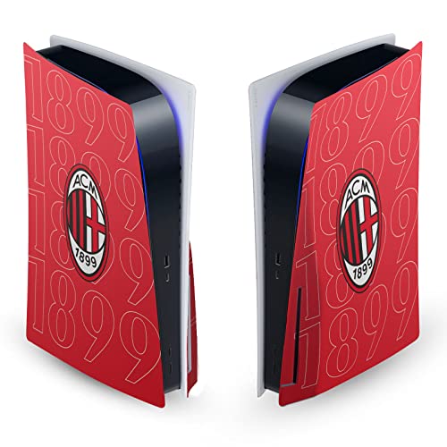 Дизайн на своята практика Официално Лицензиран AC Milan 1899 Черно Лого Vinyl Стикер На Предната Панел Детска Стикер на