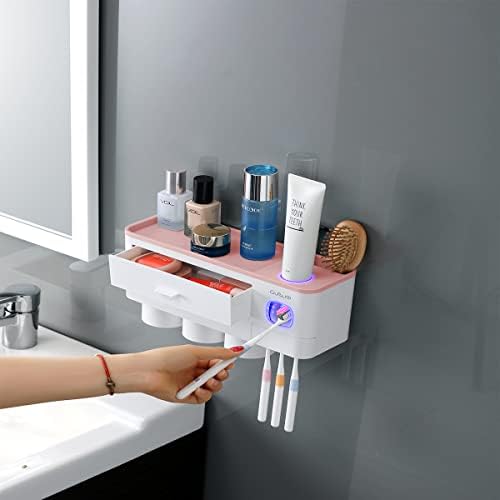 Стенен държач за четка за зъби в Банята - Автоматично Опаковка на паста за зъби, Сокоизстисквачка, Висящи Електрически Държачи