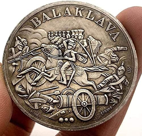 1854 Британската битката при Balaklava Месинг Колекция от Стари Сребърни Медали Занаятчийски Медни и Сребърни Монети