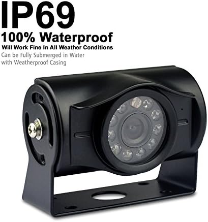 Резервна камера с Нощно виждане с Висока разделителна способност за камиони IP69 Водоустойчива камера за паркиране на Заден ход за камиони, ремаркета, Автобуси, кемп