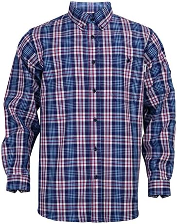Ризи VANLENS FR Пожар от Памук CAT2 7,5 грама Заваръчни Мъжки ризи, Пожароустойчиви Заваръчни ризи