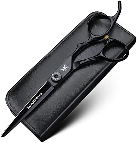 Ножици за коса с черна бантиковой дръжка XUANFENG, 6 инча, ножица за подстригване на коса от стомана 9cr18, за вкъщи или във фризьорския салон, а също и за филировочных ножи?