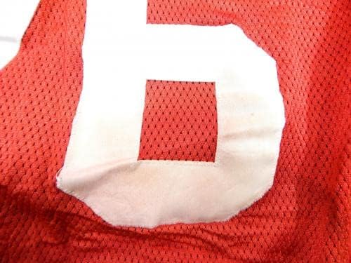 2011 Сан Франциско 49ерс Антъни Дейвис 76, Използван в играта Червена Риза 48 DP37162 - Използваните в играта тениски NFL без