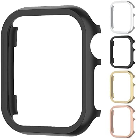 Калъф от алуминиева сплав DYPERO за Apple Watch Серия 7 41 мм, 45 мм, метални седалките-брони за iWatch 6 SE 5 3, защитно