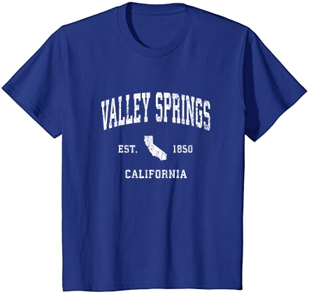 Вали Спрингс, Калифорния КАЛИФОРНИЯ Реколта Спортна Тениска на Спортен Дизайн