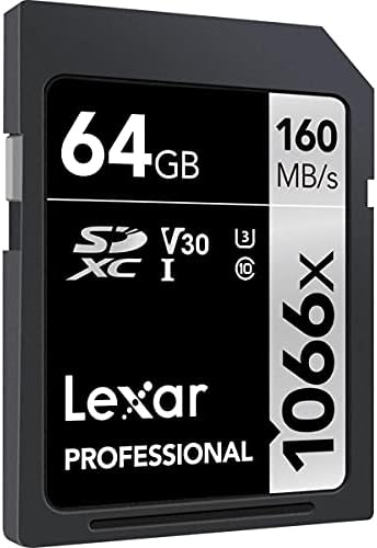 Lexar Silver Series Professional 1066x Карта памет SDXC UHS-I обем 64 GB, четене 160 MB/s, запис от 70 MB /s, 2 комплекта