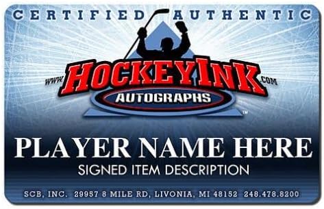 КЛОД LEMIEUX Подписа на шайбата на Ню Джърси Дэвилз - КОН СМАЙТ - за Миене на НХЛ с автограф