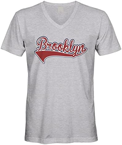 Мъжки t-shirt Brooklyn New York City, NY ню йорк с V-Образнымвырезом