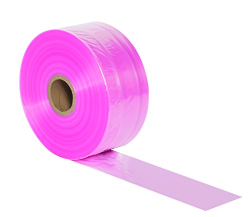 Ролка антистатична пластмасова тръба Aviditi, 6 x 2150, 2 Мил., розово - за найлонови торбички размер за опаковане и съхранение