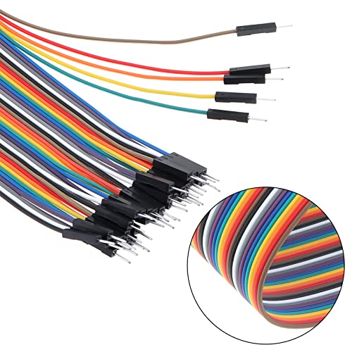 DiGiYes 120шт Прототипи Такса Свързващите Проводници от 10 см 40pin От мъжете на Мъжа Многоцветни Лентови Кабели Dupont Wire