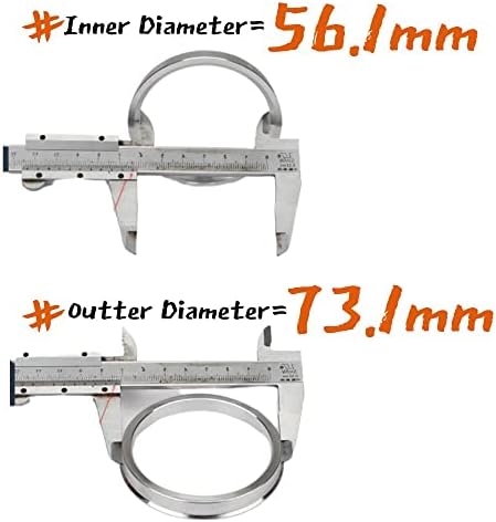 Центрические пръстени на главината Laicarvor от алуминиева сплав 73,1 - 56,1 OD = 73,1 мм ID = 56,1 мм Броя (4)