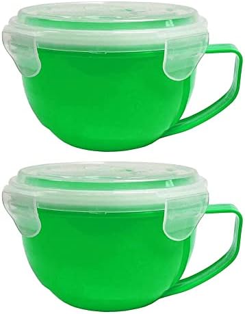 2 Пластмасови Купи за микровълнова печка С Вентилационния капак, Чаши, Контейнери за храна на 30 грама, Могат да се Мият в миялна машина