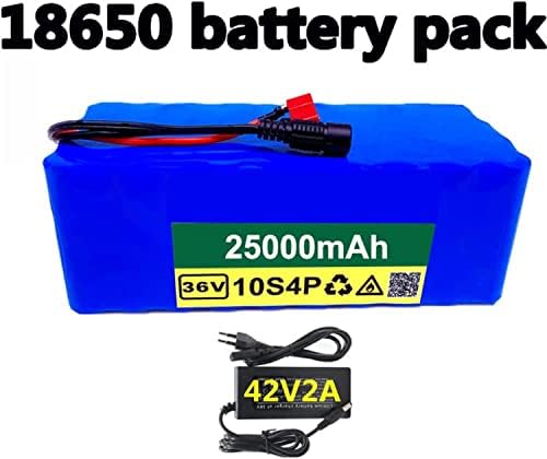 Батерия за Электровелосипеда 36 25000 ма, 10S4P Литиево-йонна Батерия за Скутер със зарядно устройство, Вграден