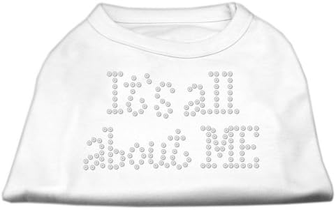Mirage Pet Products 18-Инчовата Тениска It ' s All About Me с кристали за домашни любимци, XXL, бяла