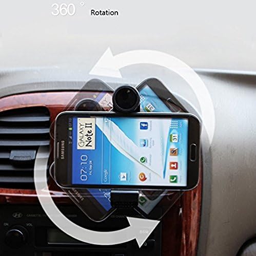 Автомобил въртящ се държач за мобилен телефон с монтиране на отдушник за iPhone 6 6S, 6 и 6S Plus, 5S 5C 5 5G и 4S на
