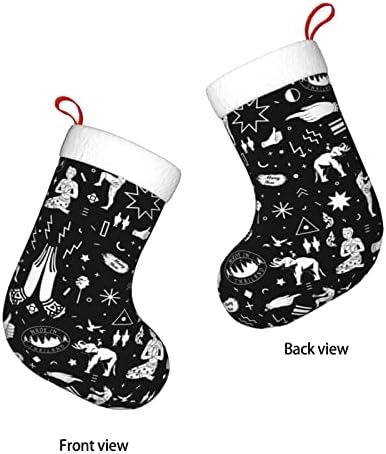 Коледни Чорапи Augenstern Муай Тай Повдигане На Коляното Тайланд Двустранни Чорапи За Окачване На Камината