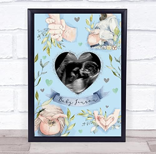 Печат на подарък за спомен От бременността Бебето Момче Сканиране на Снимка Снимка